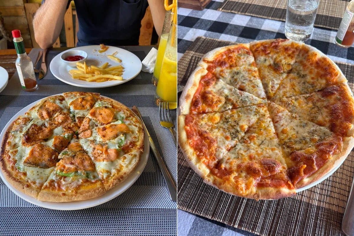 The menu at Pizza Trung Chef features familiar pizzas and pastas that are authentically flavored and highly rated 